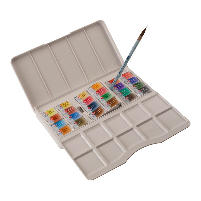 White Nights Professional Watercolor Set â€“ 24 Full Pans (2.5ml) Extra-Fine Artist-Grade Pigments, Vibrant & Lightfast Colors in a Durable Plastic Box by Nevskaya Palitra - Image 4